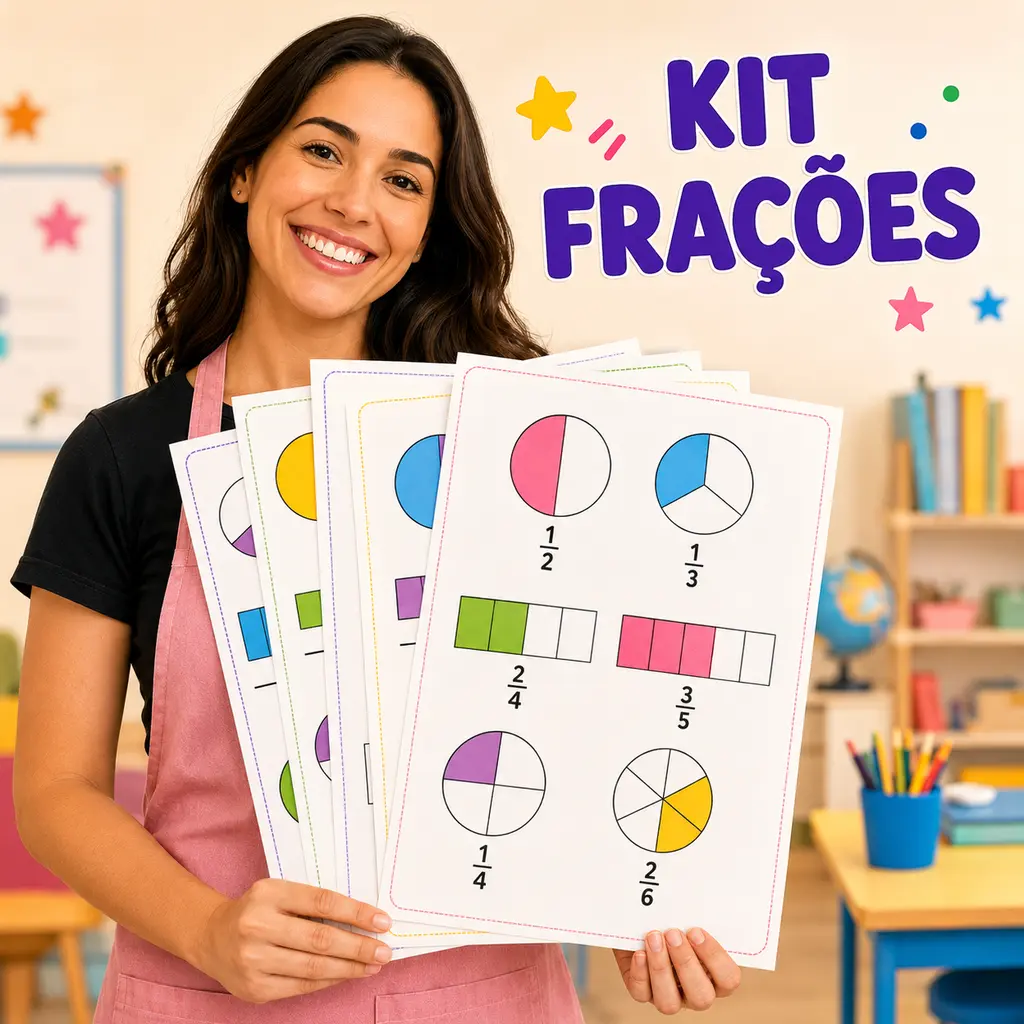 Mockup do Kit de Frações
